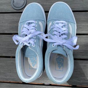 Brand NEW - Light Blue Denim Vans